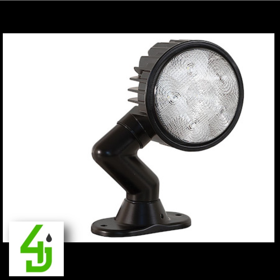 Buyers Products 1492228 7.5 Inch LED Flood Light with Angled Mounting Bracket